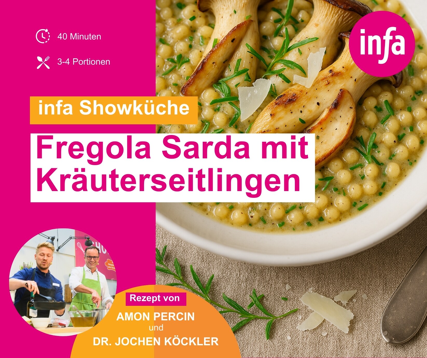 3 11.06. - Fregola Sarda mit Kräuterseitlingen 
